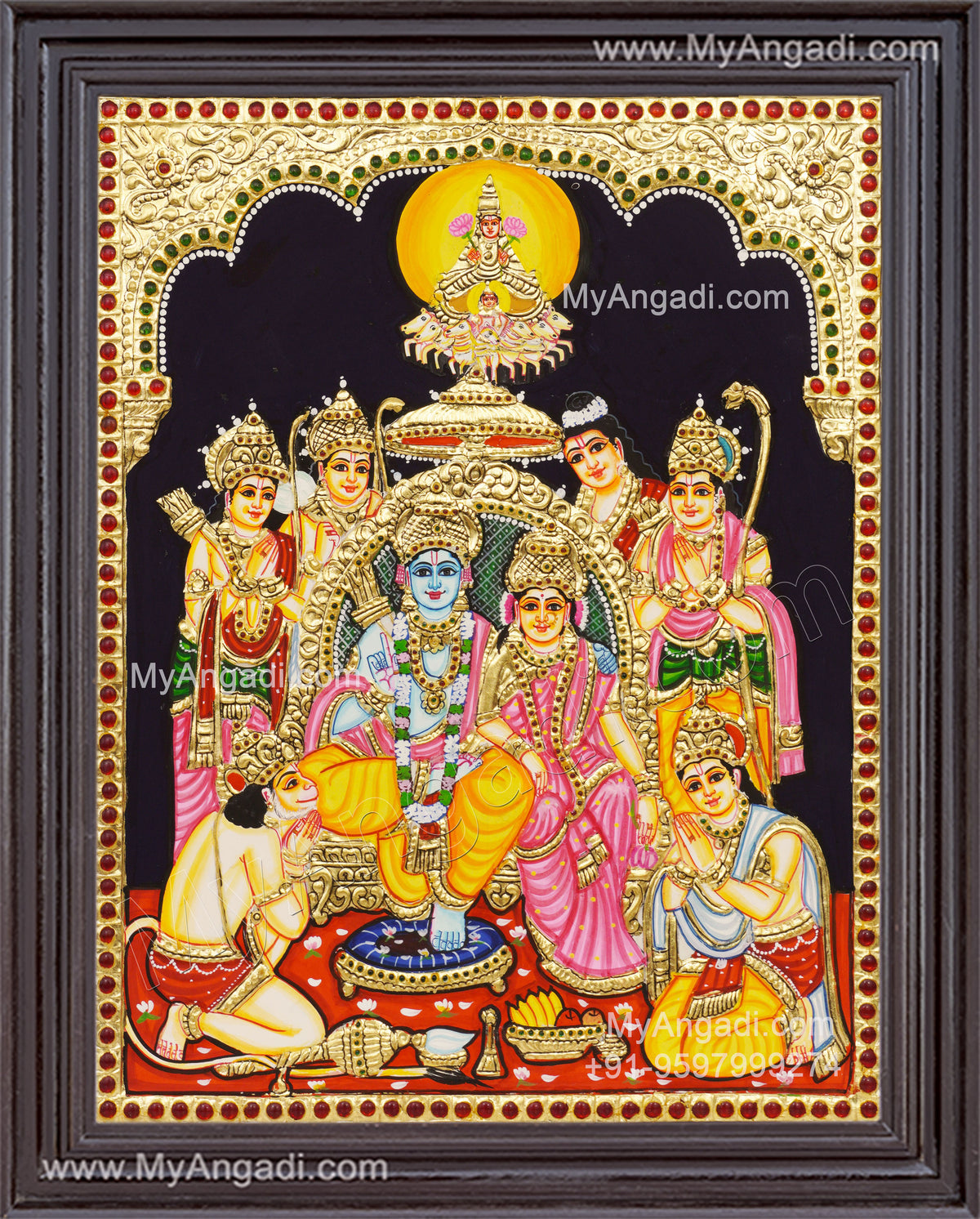 Ram Darbar Tanjore Painting