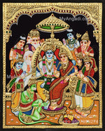 Ramar Pattabhishekam Tanjore Painting