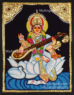 Saraswathi Tanjore Painting