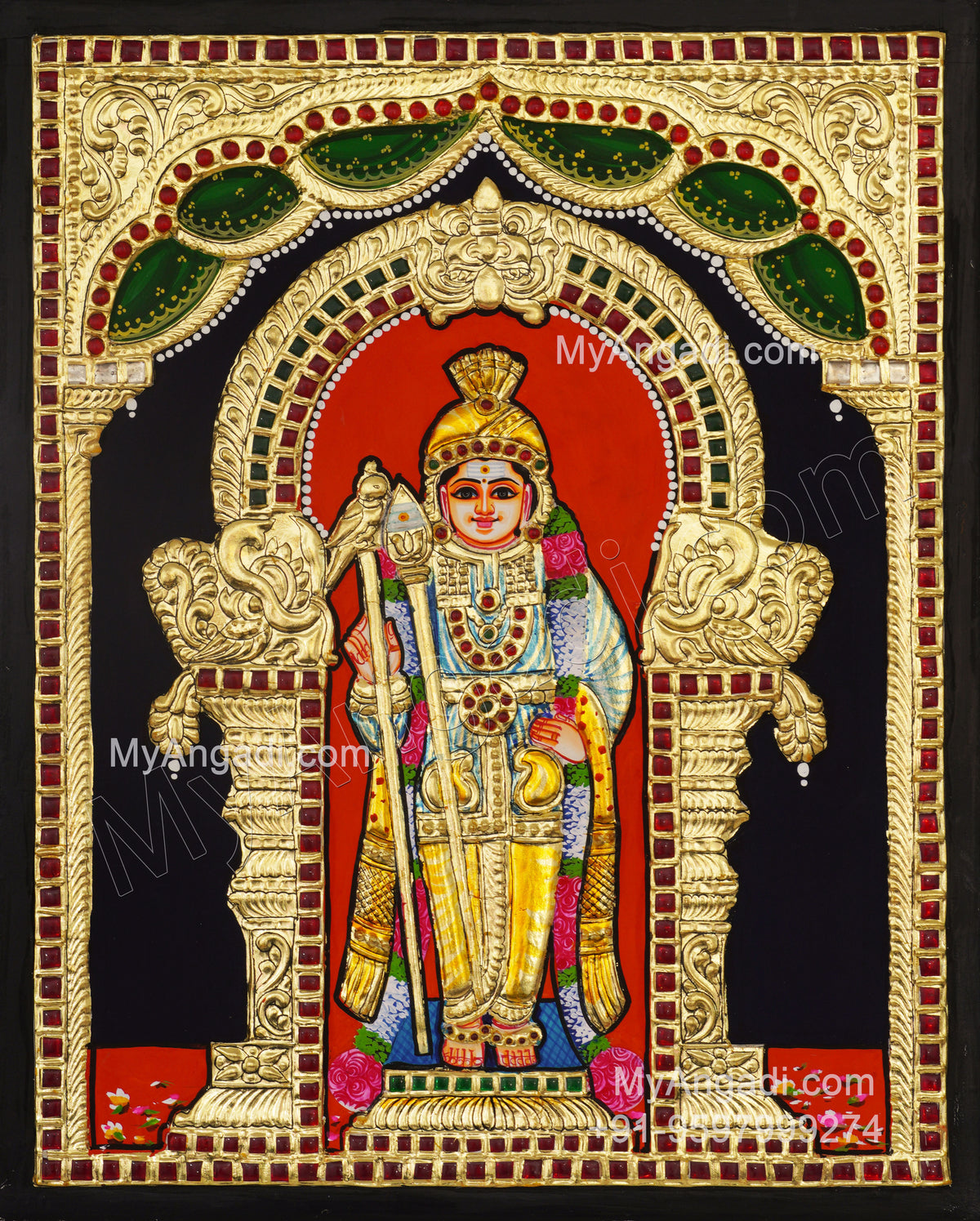 Murugan Tanjore Painting