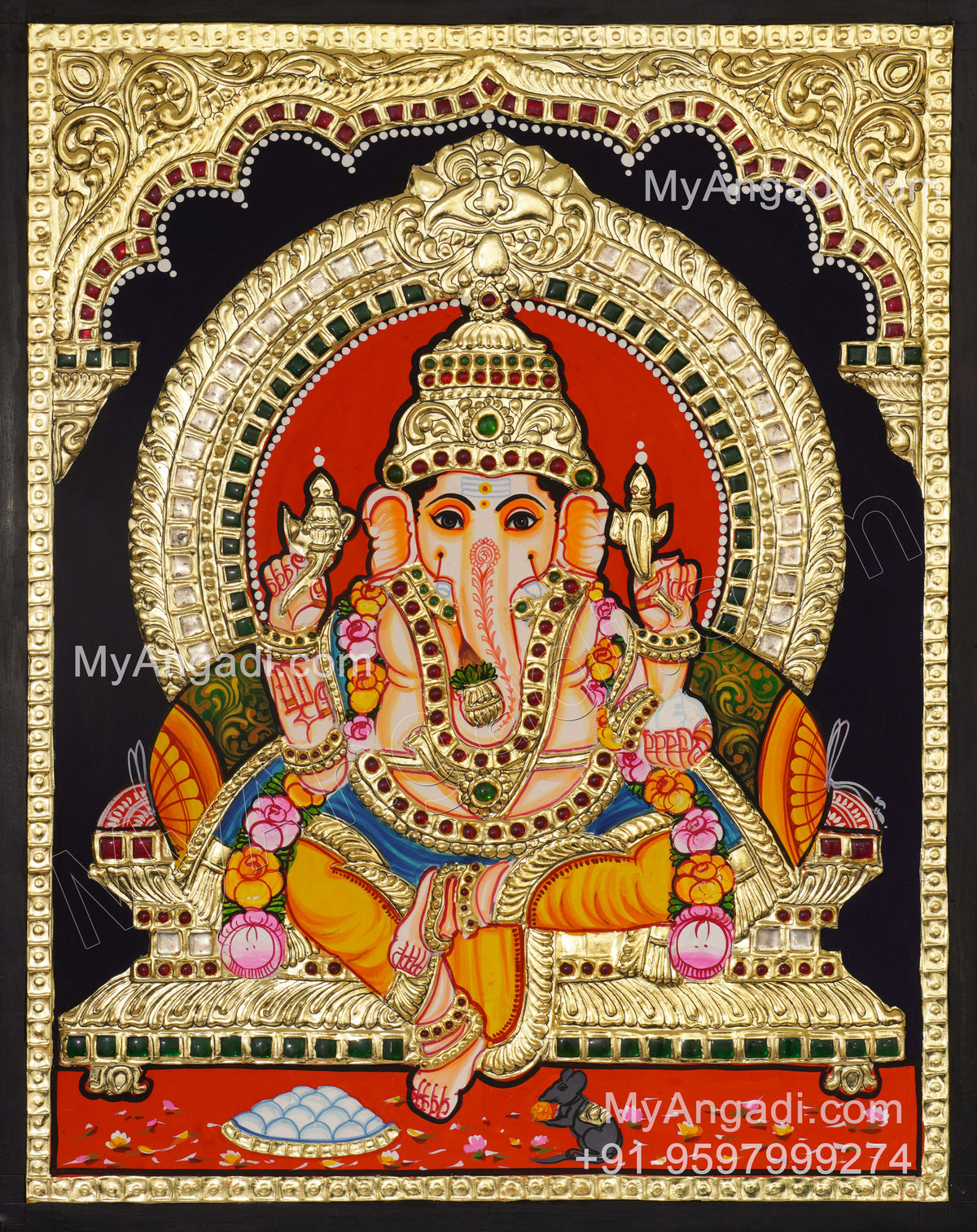 Ganapati Tanjore Painting