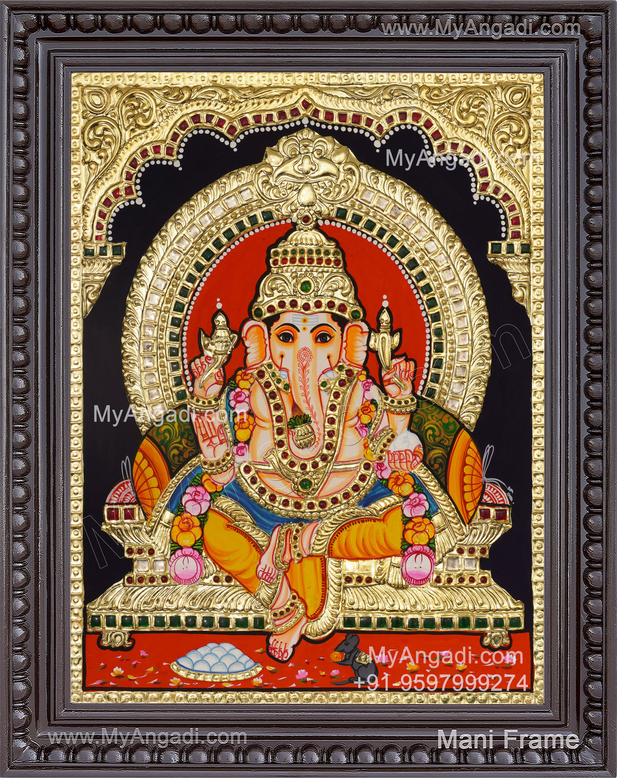 Ganapati Tanjore Painting