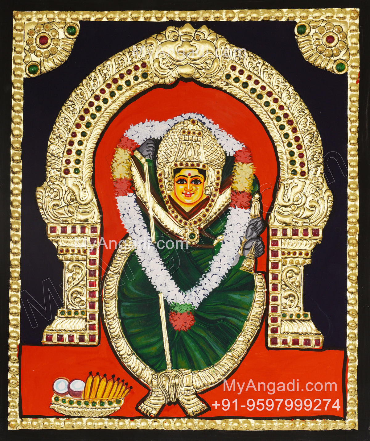 Sree Devi Amman Tanjore Painting