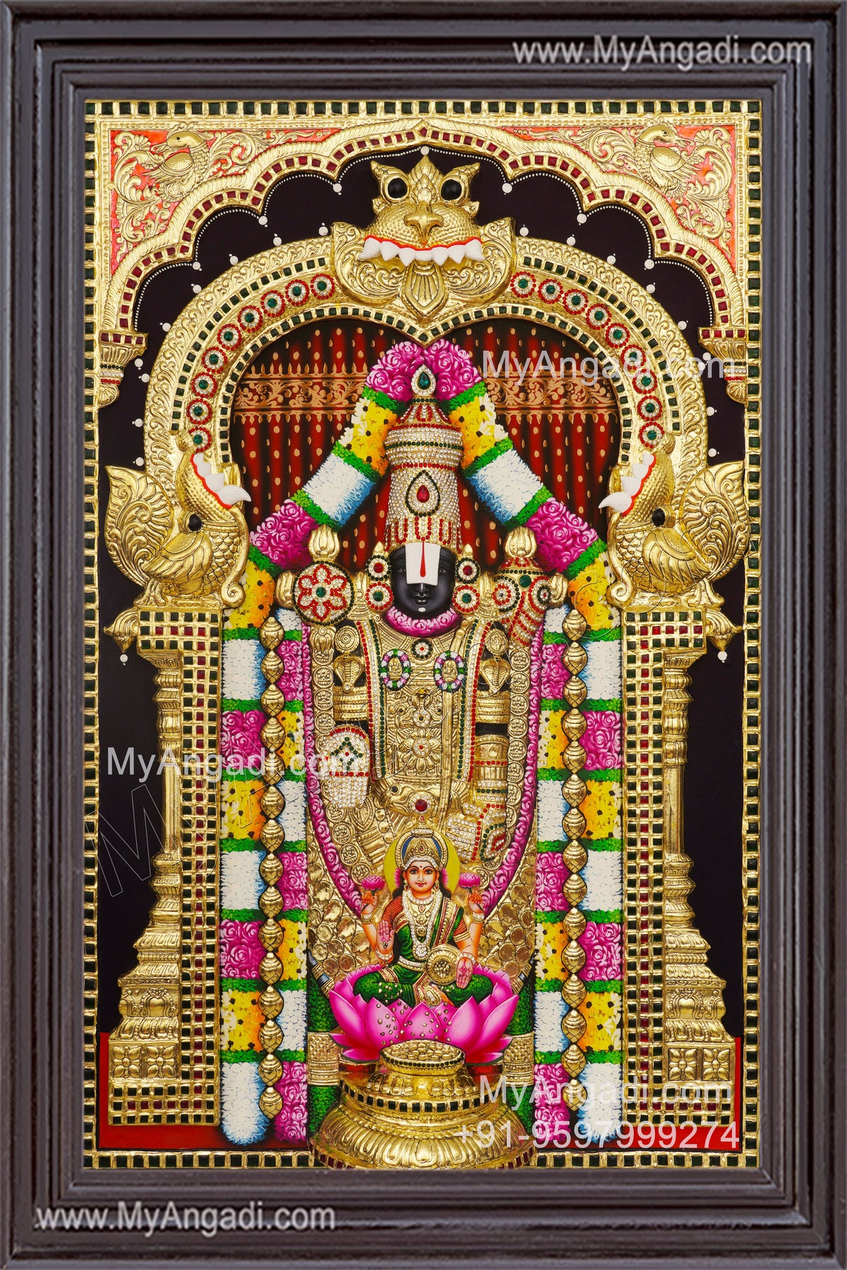 Balaji Lakshmi 3D Tanjore Painting