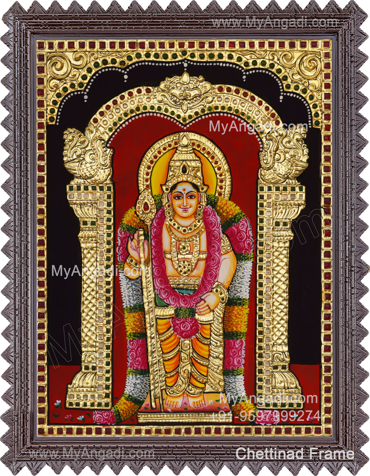 Murugan Tanjore Painting