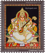 Saraswathi Tanjore Painting