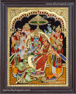 Ramar Pattabhishekam Tanjore Painting