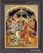 Ramar Pattabhishekam Tanjore Painting
