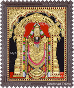 Perumal Tanjore Painting, Vishnu Tanjore Painting