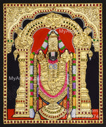 Perumal Tanjore Painting, Vishnu Tanjore Painting
