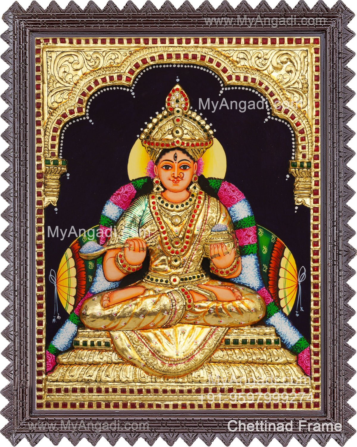 Annapoorani 3D Tanjore Painting
