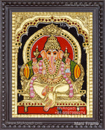 Ganesha Tanjore Painting, Ganesha Tanjore Painting