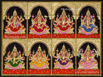 Ashta Lakshmi Tanjore Painting, AshtaLakshmi Tanjore Painting