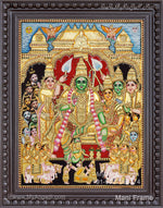 Ramar Pattabhishekam Tanjore Painting