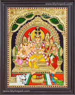 Shiva Parivar Tanjore Painting