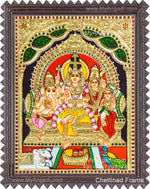 Shiva Parivar Tanjore Painting