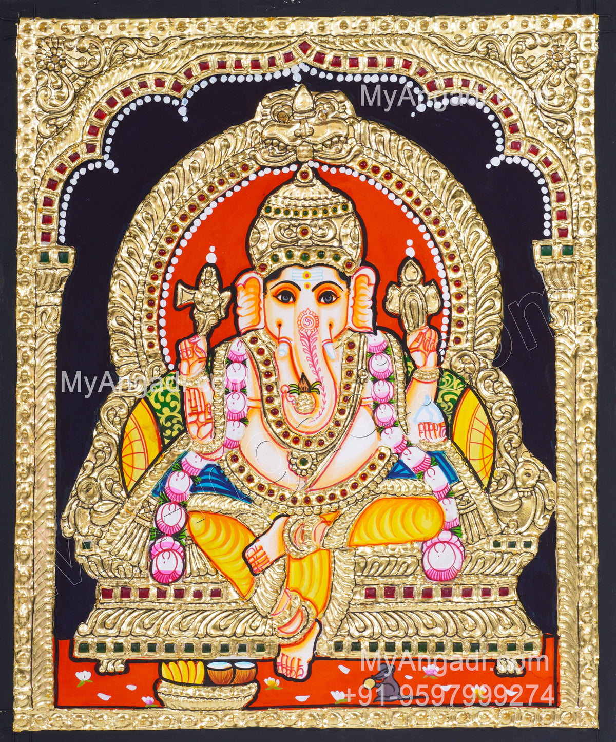 Ganapathi Tanjore Painting Tanjore Painting