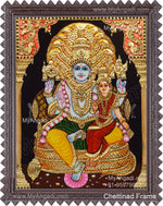 Perumal and Lakshmi Devi Tanjore Painting