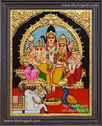 Shiva Parivar Tanjore Painting