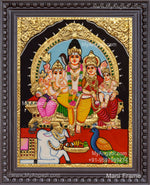 Shiva Parivar Tanjore Painting