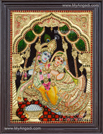 Jhula Radha Krishna Tanjore Painting
