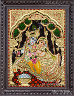 Jhula Radha Krishna Tanjore Painting