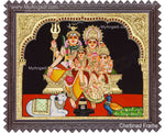 Shivan Family Tanjore Painting