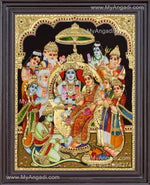 Ramar Pattabhishekam Tanjore Painting