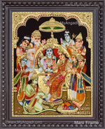 Ramar Pattabhishekam Tanjore Painting