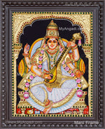 Saraswathi3D Tanjore Painting