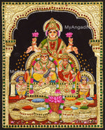 Kubera Lakshmi 3D Tanjore Painting