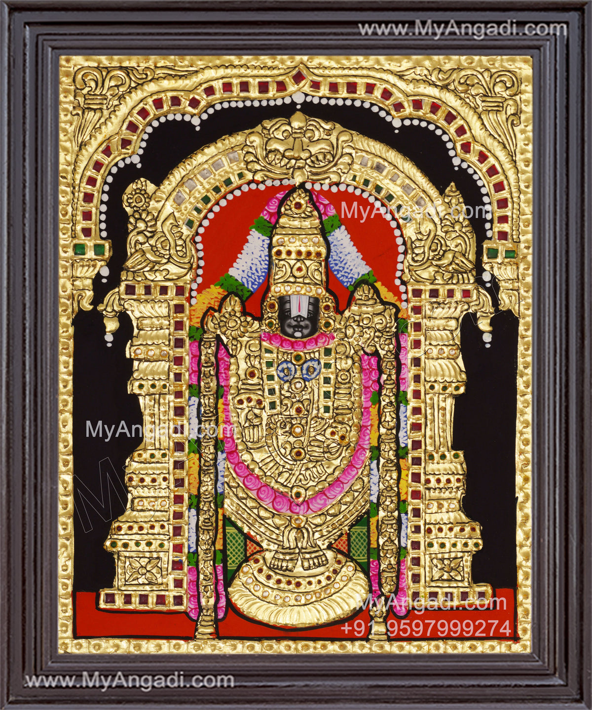 Venkateshwara Tanjore Painting