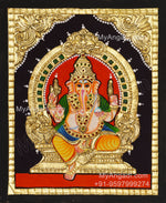 Ganesha Tanjore Painting, Ganesha Tanjore Painting