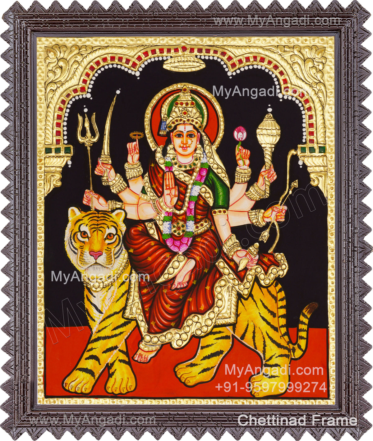 Durga Tanjore Painting