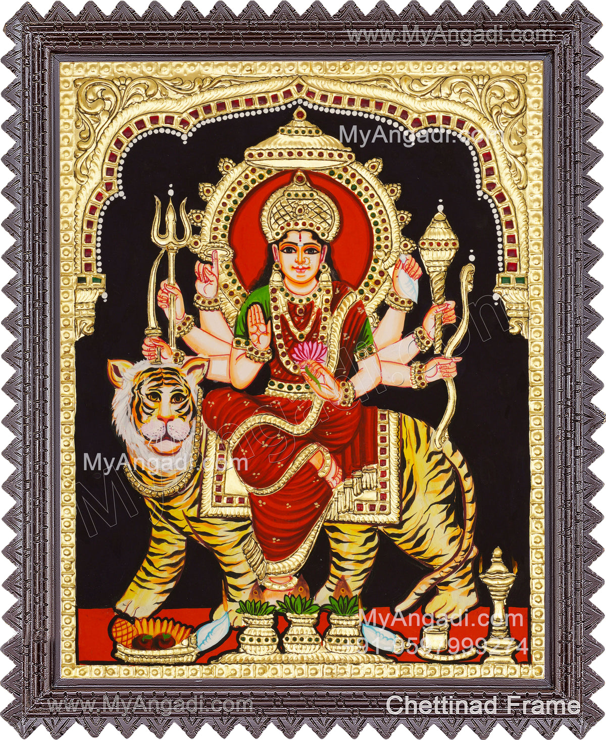 Durga Tanjore Painting