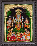 Sathyanarayana Swami Tanjore Painting