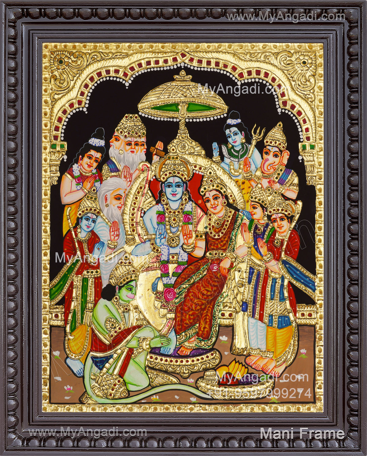 Ram Parivar Tanjore Painting