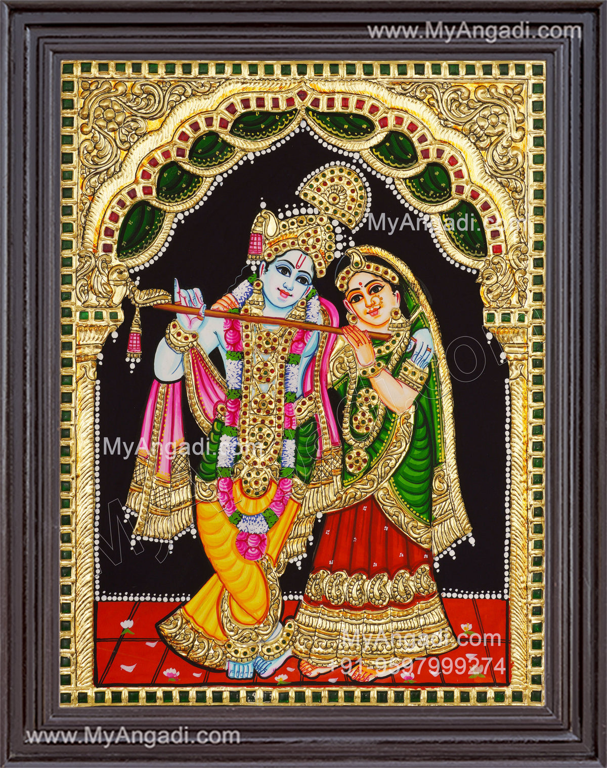 Radha Krishna Tanjore Painting