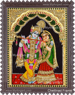 Radha Krishna Tanjore Painting