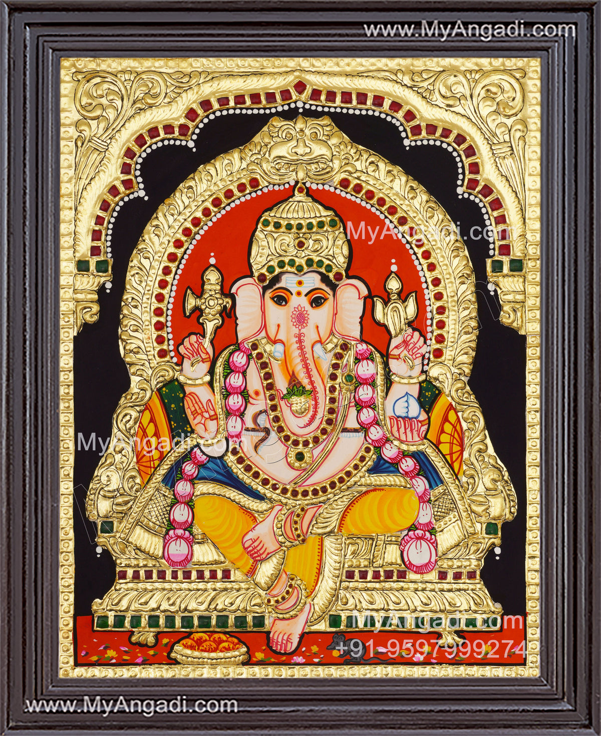 Ganesha Tanjore Painting