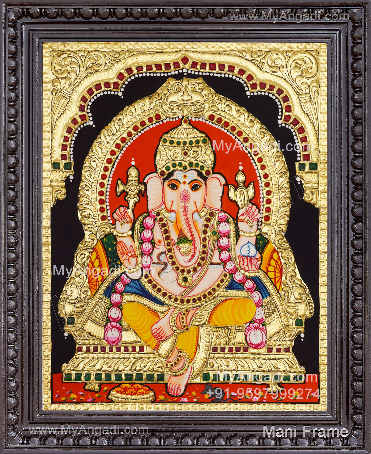 Ganesha Tanjore Painting