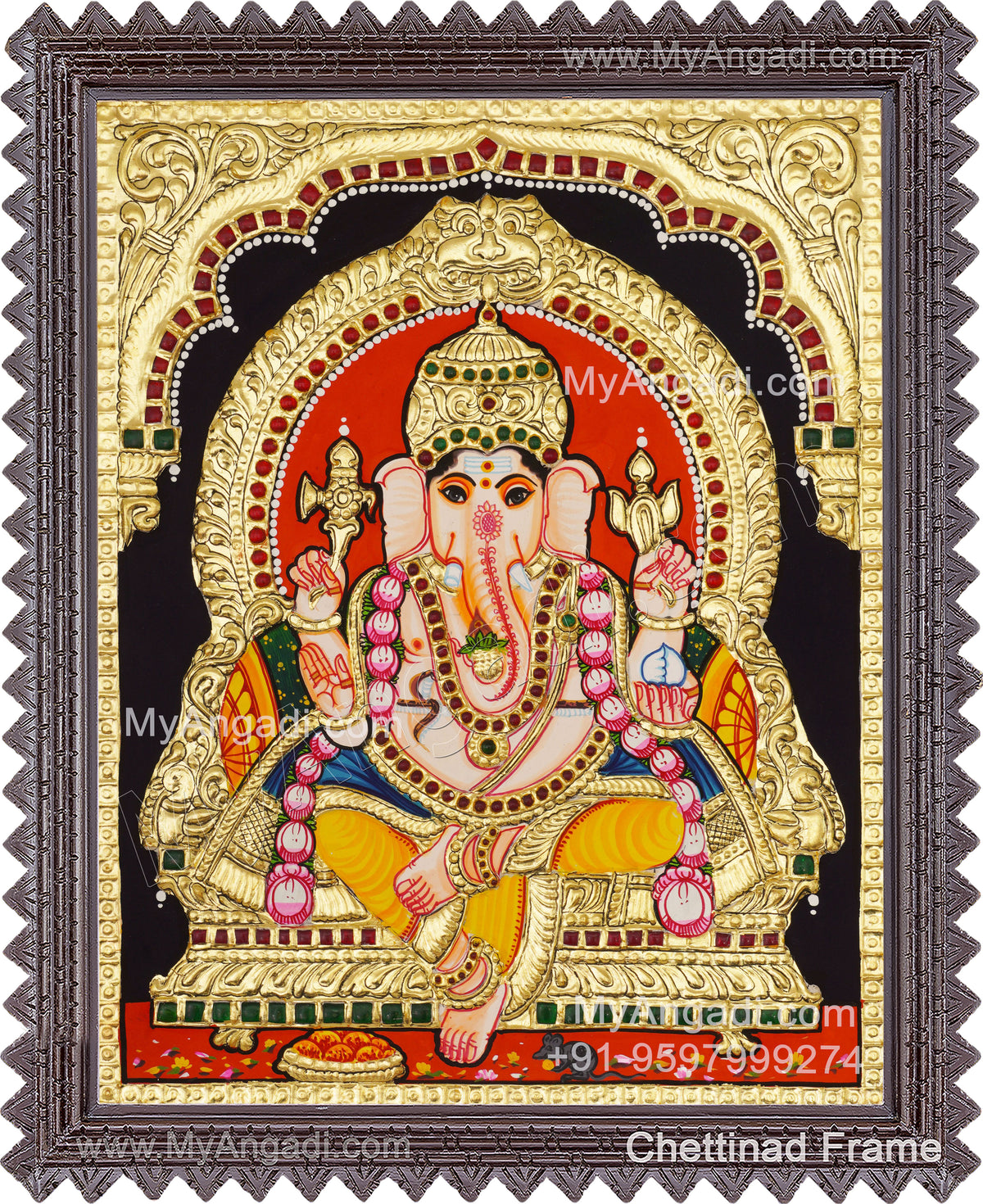 Ganesha Tanjore Painting