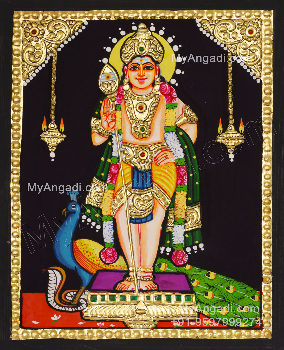 Murugar Tanjore Painting