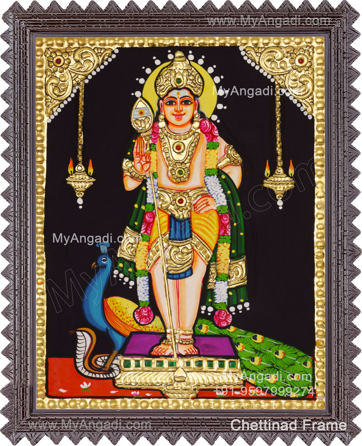 Murugar Tanjore Painting