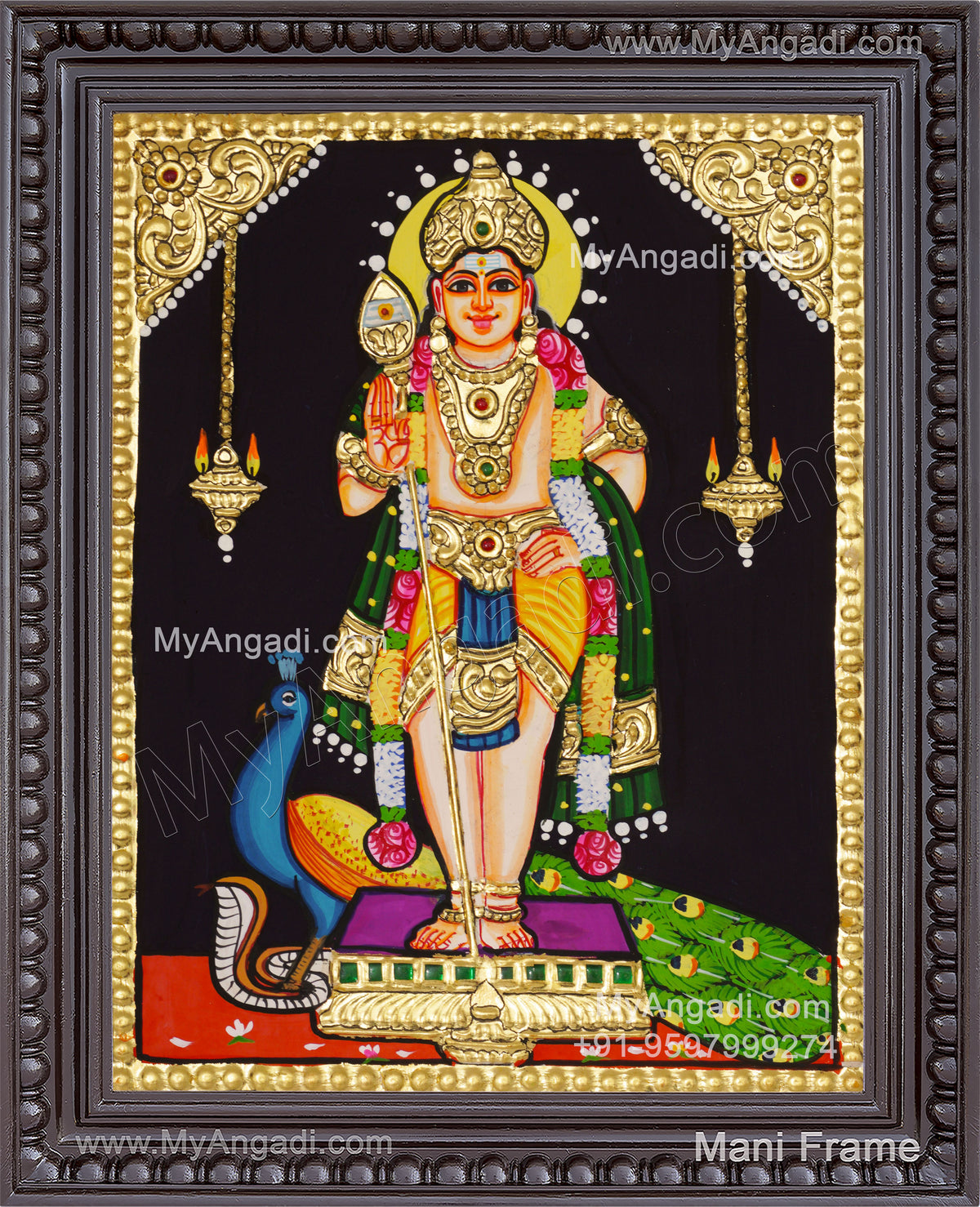 Murugar Tanjore Painting