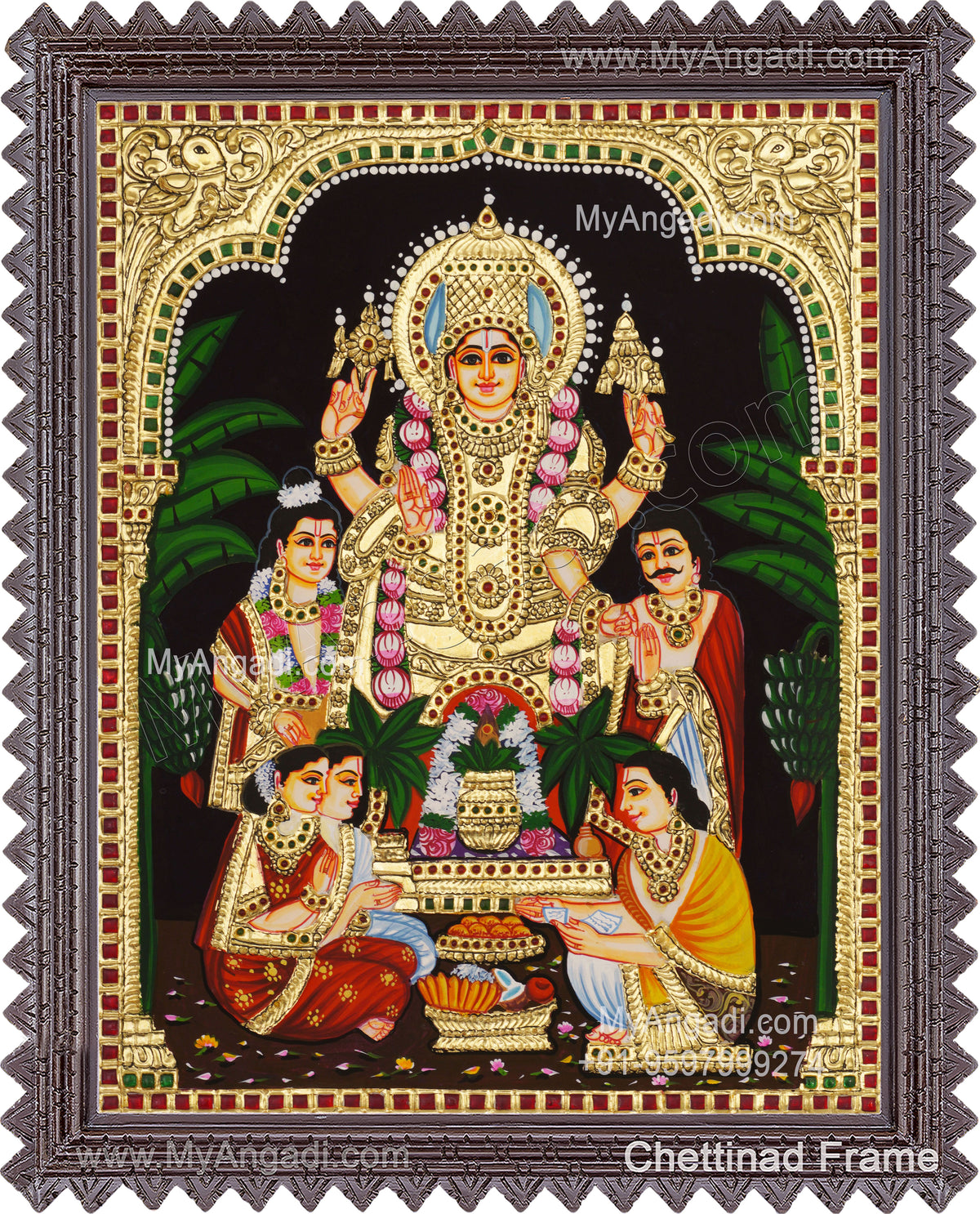 Sathyanarayana Tanjore Painting