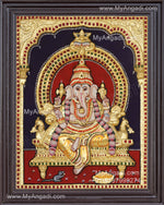 Pillaiayar 3d Embossed Tanjore Painting