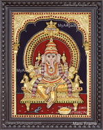 Pillaiayar 3d Embossed Tanjore Painting