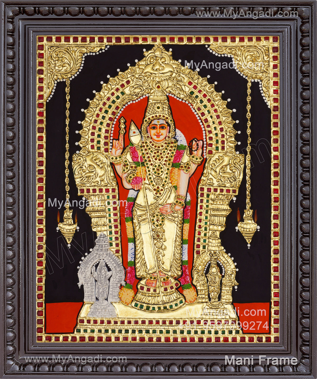 Thiruchendur Murugan Tanjore Painting