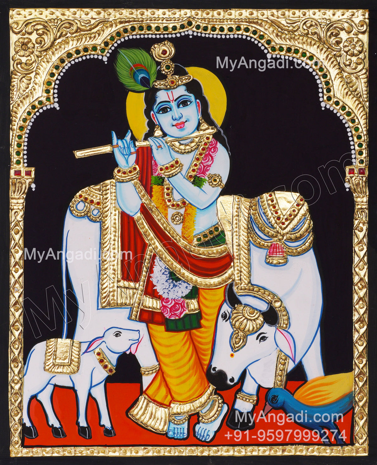 Krishnar Tanjore Painting